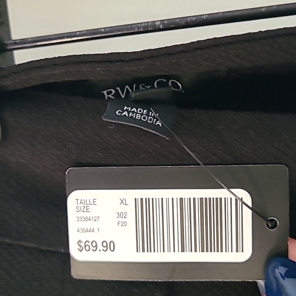 NWT RW&Co. Black Slip on Pants - Picture 1 of 8